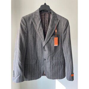 Tallia Men's Gray Stretch Wool Blazer Suit Sport Coat Jacket 40S